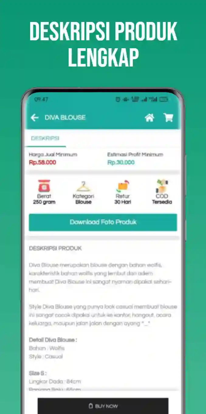 Deskripsi Produk Lengkap
